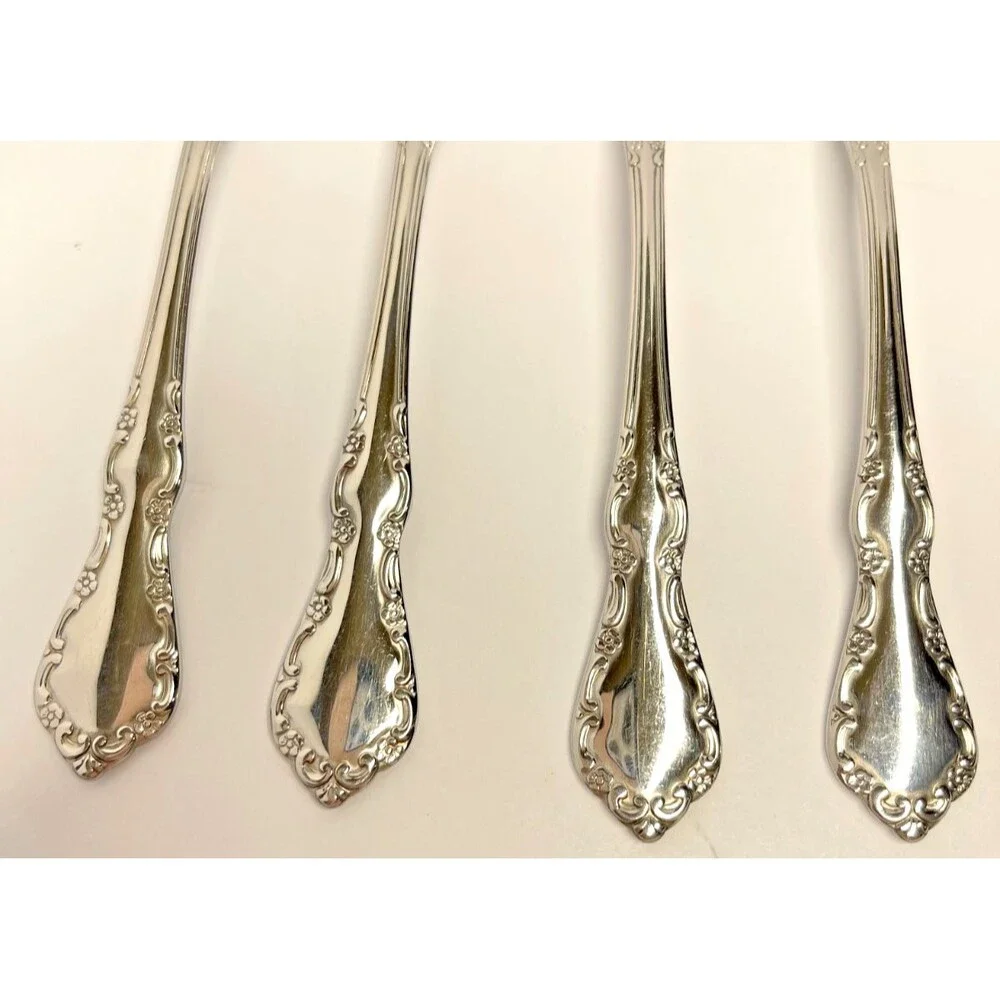 Oneida Distinction Deluxe Mansion Hall Stainless set of (4) Fruit/Orange Spoons